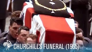 Sir Winston Churchills Funeral A World In Remembrance 1965  British Pathé [upl. by Rosenkranz971]