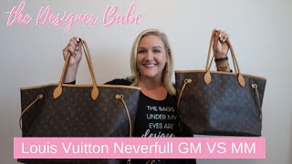 Louis Vuitton Neverfull MM vs GM Comparison [upl. by Winston]