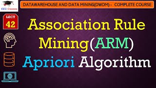 L42 Association Rule MiningARM  Apriori Algorithm  Example  Data Mining Lectures in Hindi [upl. by Altman]