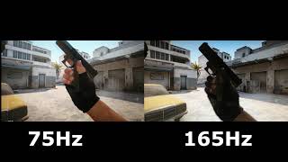 75Hz vs 165Hz Test Refresh Rate [upl. by Trofmoc]