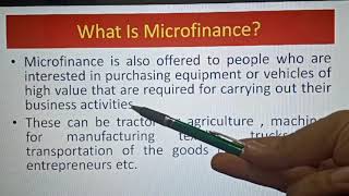 Introduction To Microfinance [upl. by Ik]