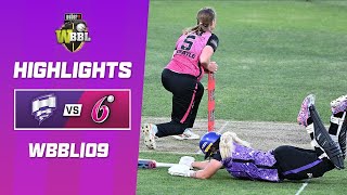 Hobart Hurricanes v Sydney Sixers  WBBL09 [upl. by Andros]