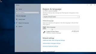 How To Change Keyboard Language In Windows 10 [upl. by Curley]