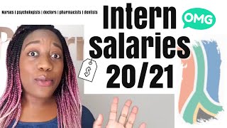 Intern Salaries 2021 SA  Ranking Nurses Dentists Psychologists Pharmacists Medical doctors [upl. by Brent]