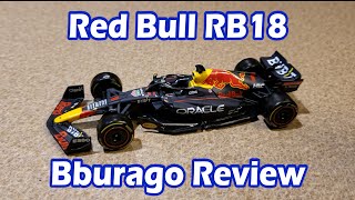 2022 Max Verstappen Bburago RB18 Diecast Review [upl. by Timmi356]