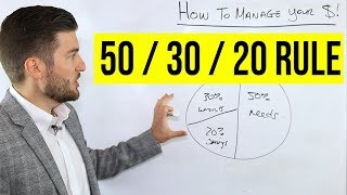 How To Manage Your Money 503020 Rule [upl. by Ahsieyk658]