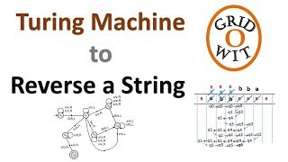 Turing Machine to Reverse a String [upl. by Assirual]