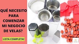 MATERIALES Para Hacer VELAS CASERAS 🗒 Lista COMPLETA [upl. by Kamaria25]