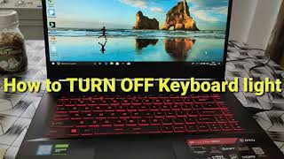 How to Turn off keyboard backlit in MSI laptop [upl. by Oirramed]