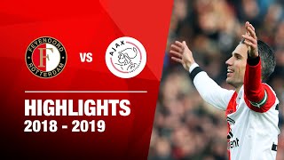 62  Highlights Feyenoord  Ajax  Eredivisie 20182019 [upl. by Klenk]