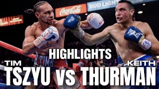 TIM TSZYU VS KEITH THURMAN HIGHLIGHTS  KNOCKOUT [upl. by Gawain]