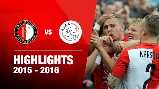 Highlights  Feyenoord  Ajax  Eredivisie 20152016 [upl. by Waltner]