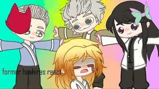 •former hashiras react• demon slayer MANGA SPOILERS by kaizuwwu [upl. by Ahtis]