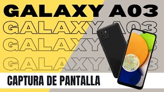 Como hacer una Captura de Pantalla Samsung A03 [upl. by Ainnek]