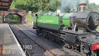 GWR Large Prairie at Bishops Lydeard [upl. by Atiuqehc741]