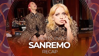 Sanremo 2022 Italy  All Participants  RECAP [upl. by Apilef599]