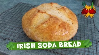 HOW TO MAKE TRADITIONAL IRISH SODA BREAD RECIPE  Happy St Patricks Day [upl. by Kusin]