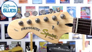 Squier Standard Stratocaster Gold Series Electric Guitar Review [upl. by Phillips492]