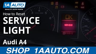 How to Reset Service Light 0409 Audi A4 [upl. by Hulbig]