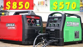 Harbor Freight Titanium 170 VS Lincoln 180 Welder Battle [upl. by Ayekim]