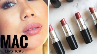 My Top 5 Favourite MAC Lipsticks [upl. by Ayinat]