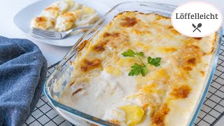 Kartoffelgratin einfach unglaublich cremig und lecker Die perfekte Beilage [upl. by Llabmik]