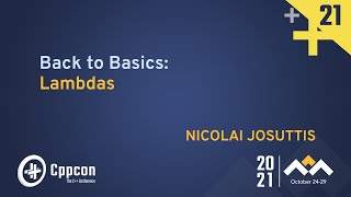 Back to Basics Move Semantics  Nicolai Josuttis  CppCon 2021 [upl. by Roid32]