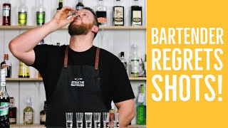 Bartender Drinks 8 Shots and Regrets It [upl. by Edyak348]