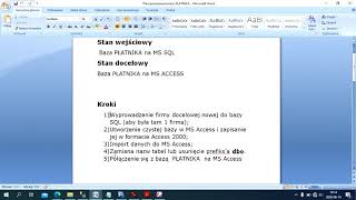 PŁATNIK konwersja bazy SQL na Access Oddajemy dane Migracja [upl. by Anahs]