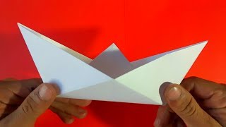 Como hacer un barco de papel  How to make a paper boat Origami [upl. by Hillhouse674]