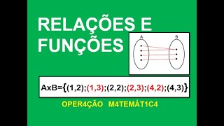 Relações e funções  Matemática [upl. by Anoiek936]