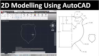 2D drawing using AutoCAD drawing 1 [upl. by Marris]