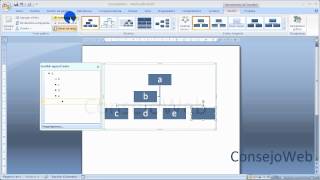 Word 2007 2010 Como hacer un organigrama en word [upl. by Marie-Ann]