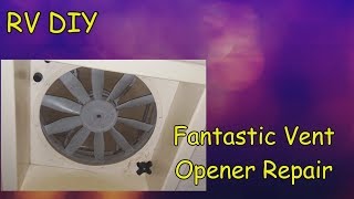 RV DIY  Fantastic Vent Opener Repair [upl. by Macdougall]