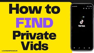 How to FIND Your PRIVATE Videos on Tiktok  And Adjust Who Can SEE Them [upl. by Ardnait]