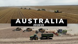 Australia Harvest 201819 BEEFWOOD FARMS HALCYON DOWNS STEPHENS HARVESTING [upl. by Eigger]