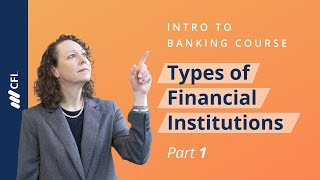 Types of Financial Institutions Intro to Banking Course  Part 1 [upl. by Aruam]