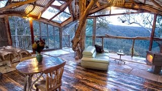 The Worlds Coolest Treehouse 😍😍😍 with a spa is also the Worlds Best Airbnb award winner [upl. by Llerrad]