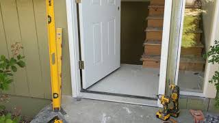 Jeld Wen Front Door Installation  Really crappy products and craftsmanship PART 1 [upl. by Greenes946]