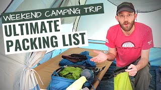 What To Pack Camping Weekend Checklist [upl. by Barkley]