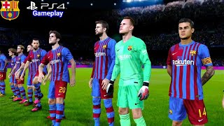 Efootball PES Update 2022 Barcelona Champions League [upl. by Nylloh]