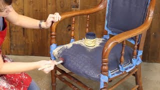 How to Paint Upholstery so its NOT Crunchy Rough or Uncomfortable [upl. by Ibocaj919]