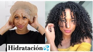 MASCARILLA CASERA HIDRATANTE para cabello reseco áspero sin brillo y dañado  Reto Hidratación [upl. by Tiernan]