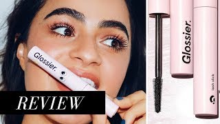 GLOSSIER LASH SLICK FULL REVIEW APPLICATION  REMOVAL [upl. by Skinner]