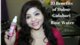 10 Benefits of Dabur Gulabari Rose water for Glowing Skin [upl. by Steel]