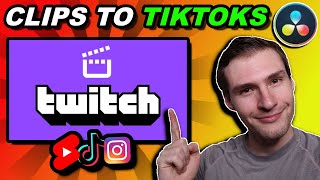 How to Edit Gaming Clips For TikTok In Davinci Resolve [upl. by Atirahs274]