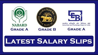 RBI NABARD SEBI Officers Latest Salary Slips [upl. by Subir63]