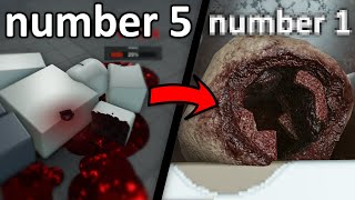 top 5 ROBLOX GORE games [upl. by Rafat]