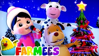 We Wish You A Merry Christmas amp Happy New Year  Christmas Carols  Childrens Music  Farmees [upl. by Nnylrahc]