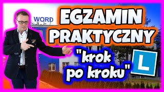 EGZAMIN PRAKTYCZNY na PRAWO JAZDY quotkrok po krokuquot WORD Rzeszów [upl. by Benedikt]